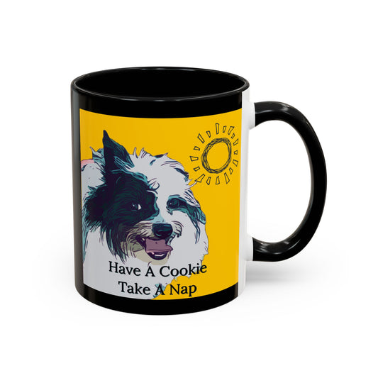 Coffee Mug - Chippy The Tarot Dog, Have A Cookie, Take A Nap Design